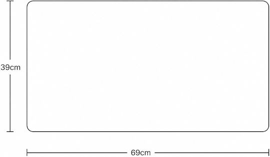 MRShome Covoraș Antiderapant De Baie DF-0076003 Negru 69x39 cm
