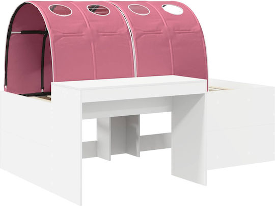 Kids Bed Single White for Mattress 80x200cm