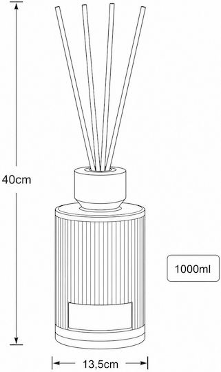 Raumdüfte Sticks 1000ml Sandelholz MRShome MRShome Df-0078002