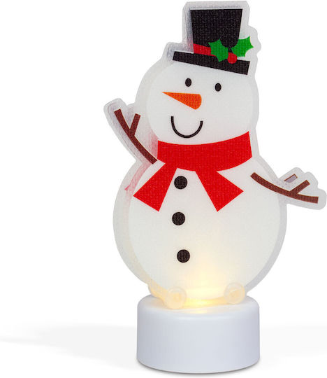 Decorațiune Om De Zăpadă Led Lumină Caldă Alimentată Cu Baterii