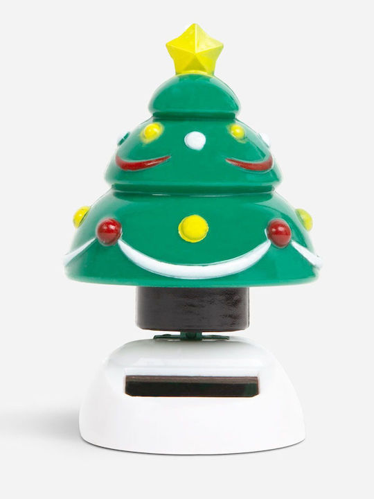 Decorațiune Solară De Crăciun 10 Cm Figurină Mobilă Încărcare Solară Decor Mașinuță Pentru Fereastră