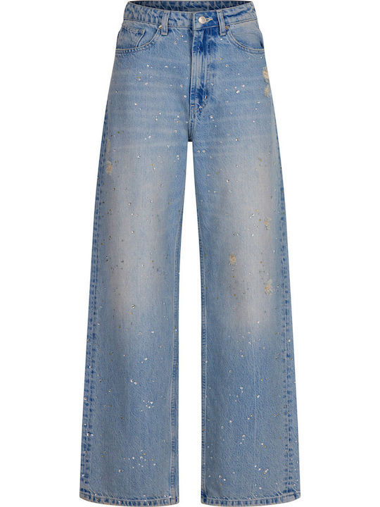 Damen Jeans Hosen in Breit Bein Stil
