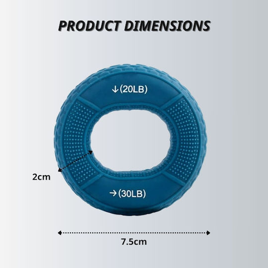 Uncle George Power Gripper Ring Blue with Resistance up to 14kg