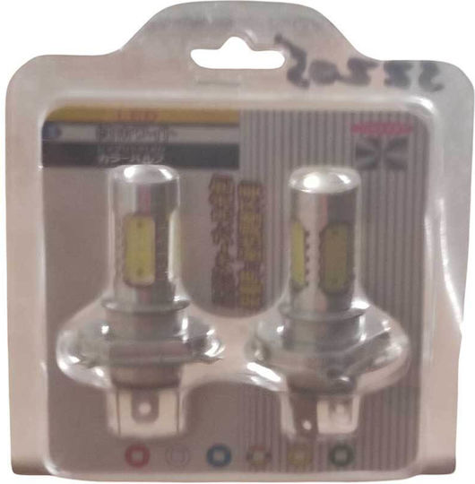 Λάμπα Αυτοκινήτου & Μοτοσυκλέτας H4 LED 6500K Ψυχρό Λευκό 12V 7.5W