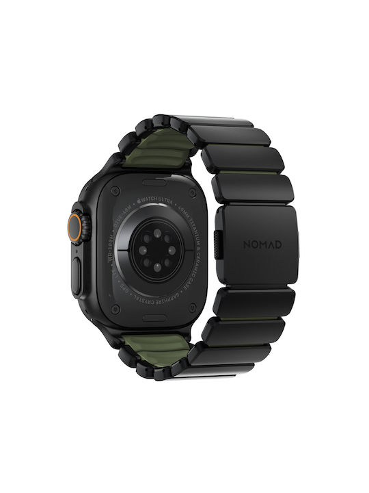 Nomad Stratos Band Black Titanium Forest Green Fkm Aw 45 46 49mm Nm009575858