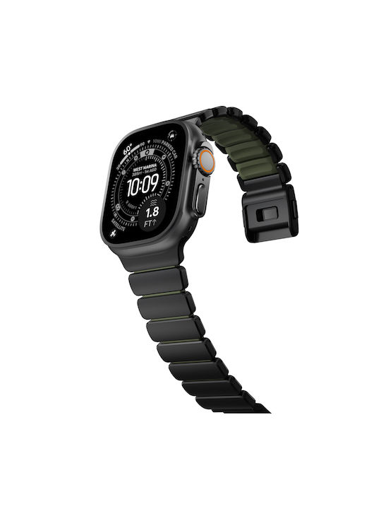Nomad Stratos Band Black Titanium Forest Green Fkm Aw 45 46 49mm Nm009575858