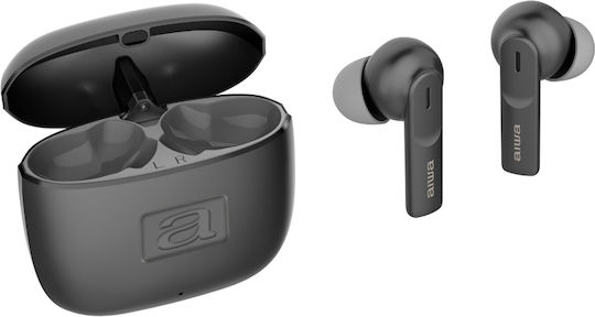 Aiwa EBTW-200 In-ear Bluetooth Handsfree Ακουστικά με Θήκη Φόρτισης Μαύρα
