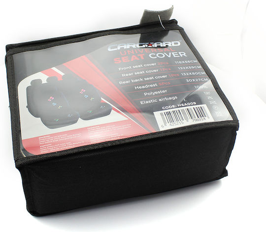 Set De Huse Pentru Scaune Auto 9 Buc Poliester Negru