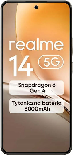 Realme 14 NFC 5G Dual SIM (8/256GB) Storm Titanium