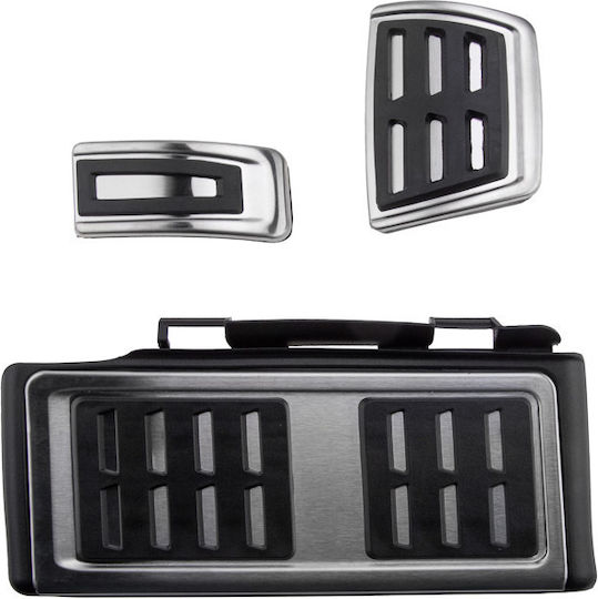 NTY Car Pedal Set Non Slip for VW Golf / Passat Silver 3 Pieces
