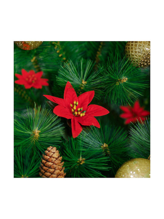 Dekorative Blume Weihnachtsstern 50 Cm Flexibler Stiel