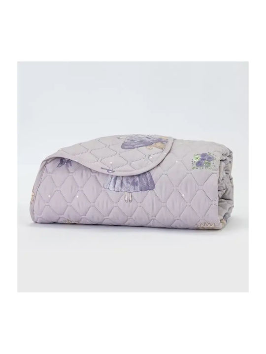 Borea Lily Βρεφικό Κουβερλί από Πολυεστέρα Λιλά 110x140cm