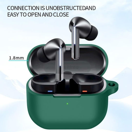 Techsuit Θήκη Σιλικόνης σε Μαύρο χρώμα για Samsung Galaxy Buds 3 / 3 FE / 3 Pro
