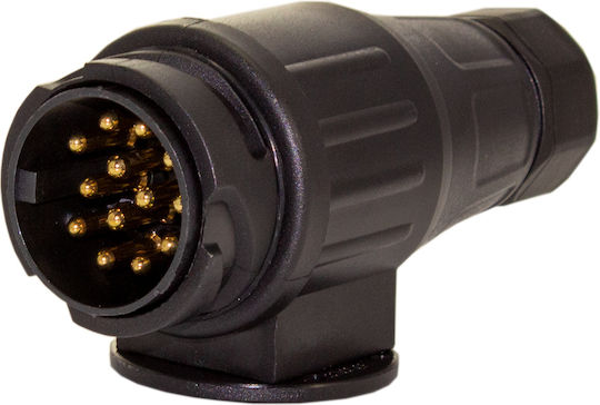 Conector Remorcă 13-Pin 12V Pliabil Standard Iso Negru