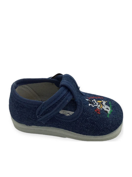 Adam's Shoes Βρεφικά Μοκασίνια Αγκαλιάς Navy Μπλε