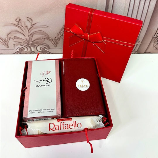 Epso Set Cadou Femei Parfum Arabesc Raffaello Portofel În Cutie Elegantă