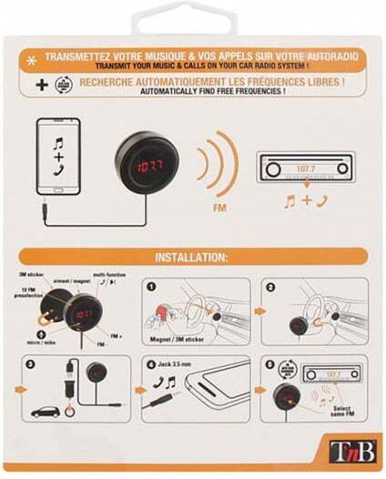 T'nB FM Transmitter Αυτοκινήτου με Bluetooth / USB / AUX
