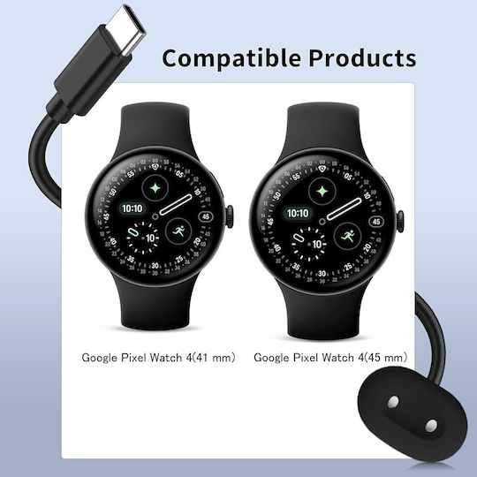 Techsuit Φορτιστής για Google Pixel Watch 4 Μαύρος