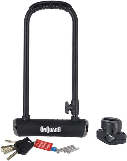 OnGuard L292xW292cm Motorcycle Shackle Lock in Gray