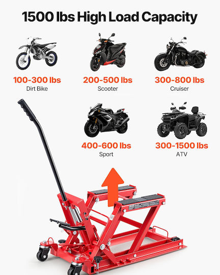 Vevor Central Motorcycle Frame Stand with Maximum Weight 680kg