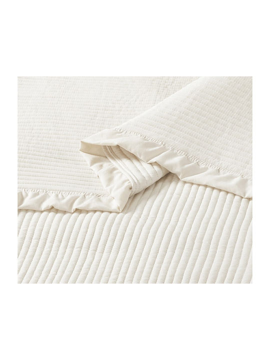 Liolios Home Armony Tagesdecken Halbdoppel Cream 180x240cm