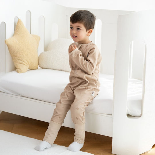 Owli Sommer Baby Schlafsack mit Beinen 0.2 tog Ecru