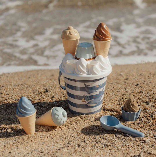 Little Dutch Σετ Κουβαδάκια Παραλίας Ice Cream Ocean World Μπλε Ld2016376