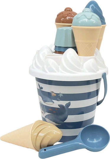 Little Dutch Σετ Κουβαδάκια Παραλίας Ice Cream Ocean World Μπλε Ld2016376