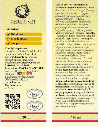 Dacia Plant Calmotusin 20ml Natural