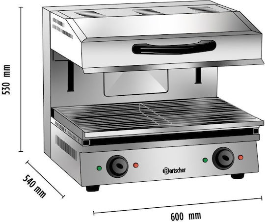 Alfa Frost Electrică Cuptor Comercial Salamander 4kW