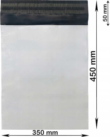 White Courier Bags C3 350x450mm 100 Pcs