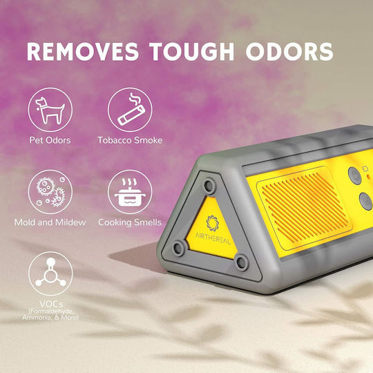Airthereal Pa1k-go Generator Portabil de Ozon 1000mg/h Wireless Baterie Reîncărcabilă 3000mah 4 Moduri de Operare Eliminare Mirosuri Bacterii Viruși Pentru Mașină Hotel Birou Baie Spații de Până la 46 Mp Autonomie de Până la 4-6h
