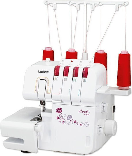 Brother Conventional Sewing Machine Overlock M343d White