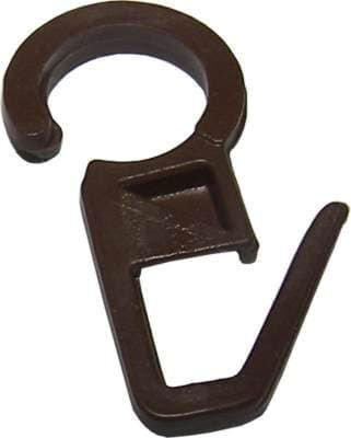 Curtain Rod Hoop Hook Safety Pin Plastic 50 Pieces Natural