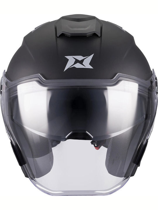 Axxis Blazer SV Black Matt Motorcycle Helmet Jet ECE 22.06 1550gr with Sunvisor