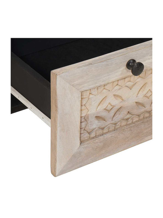 Κομοδίνο Ξύλινο Μπεζ 50x33x60cm