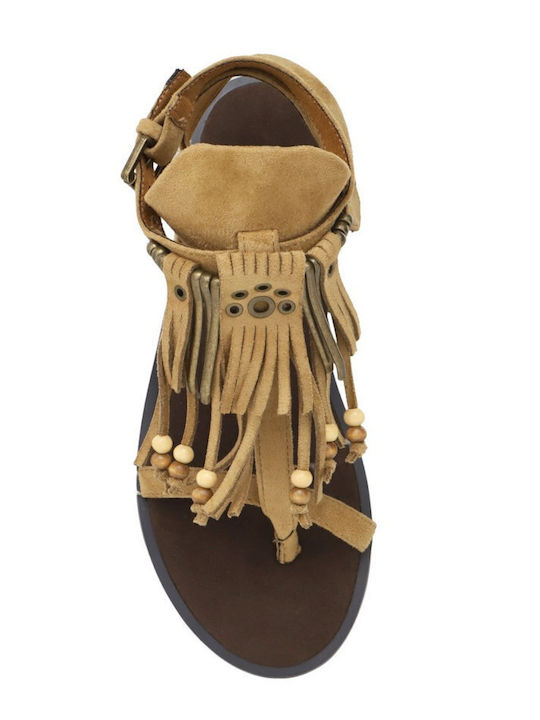 Women's Flat Sandals Brown