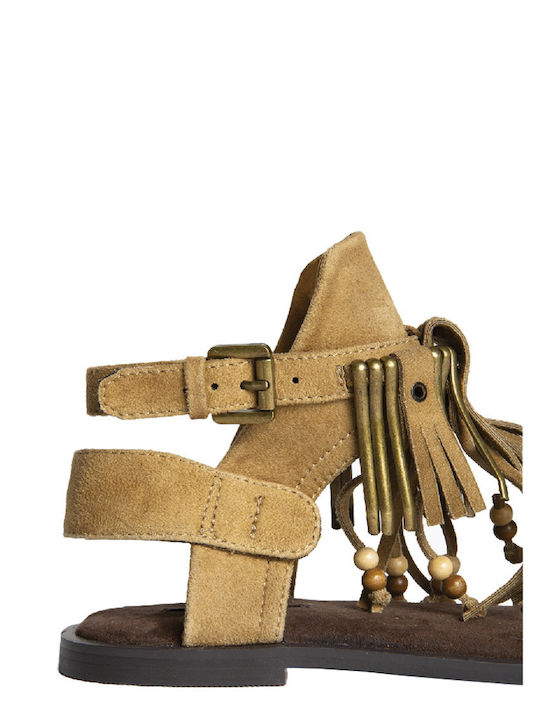 Women's Flat Sandals Brown