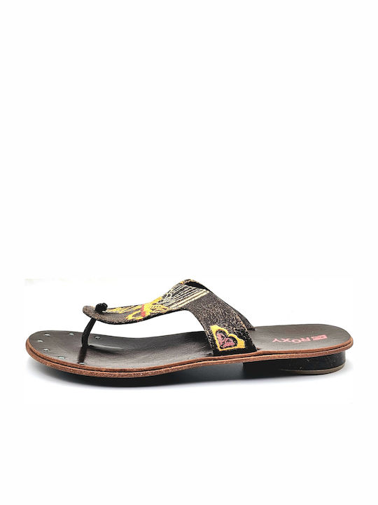 Roxy Xuwsl463/cho Chocolate Agra Women's Sandals Leather Wooden Sole Brown Sandals Embroidery Roxy Xuwsl463/cho Chocolate Agra Women's Sandals Leather Wooden Sole Brown Sandals Embroidery