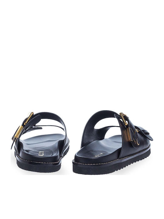 Women's Flat Sandals in Black Color