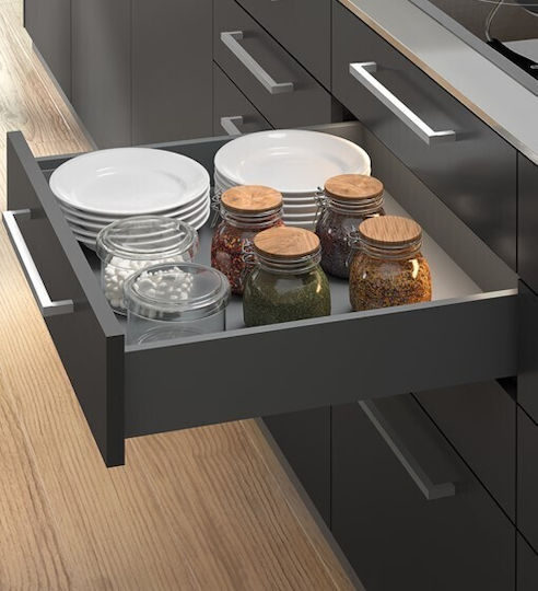 Drawer Brake Emuca Vertex 3D 178x500mm Anthracite 40kg