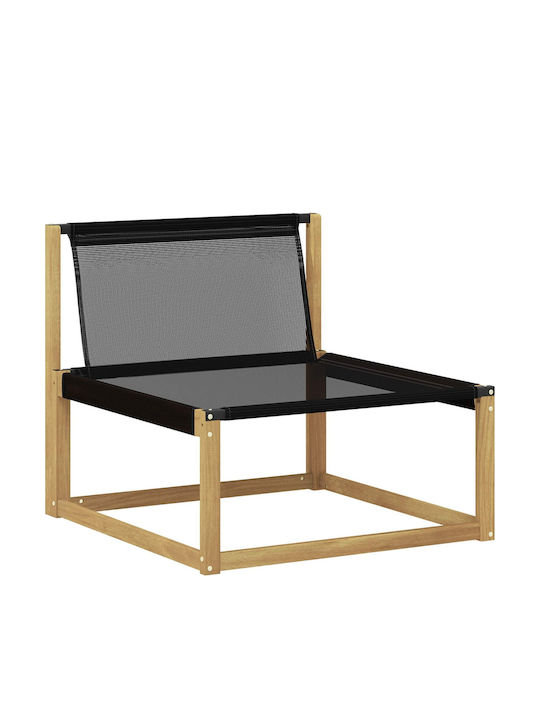 Three-Seater Outdoor Wooden Sofa With Cushions