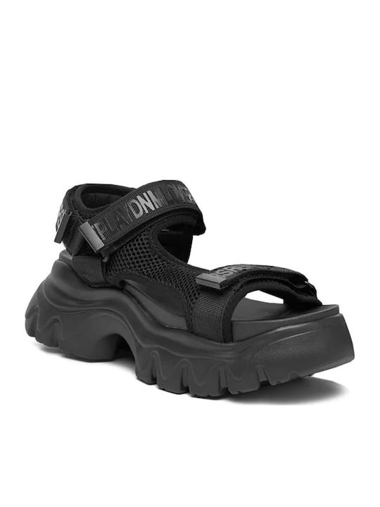 Juyce Women's Flat Sandals Sporty Black