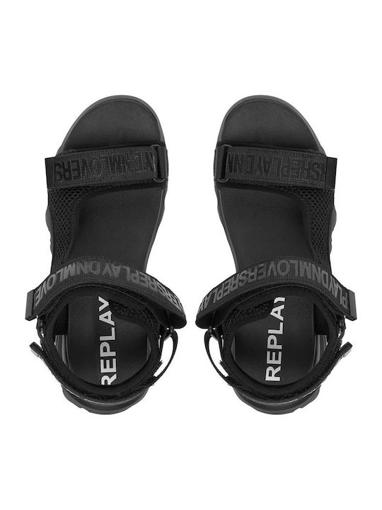 Juyce Women's Flat Sandals Sporty Black