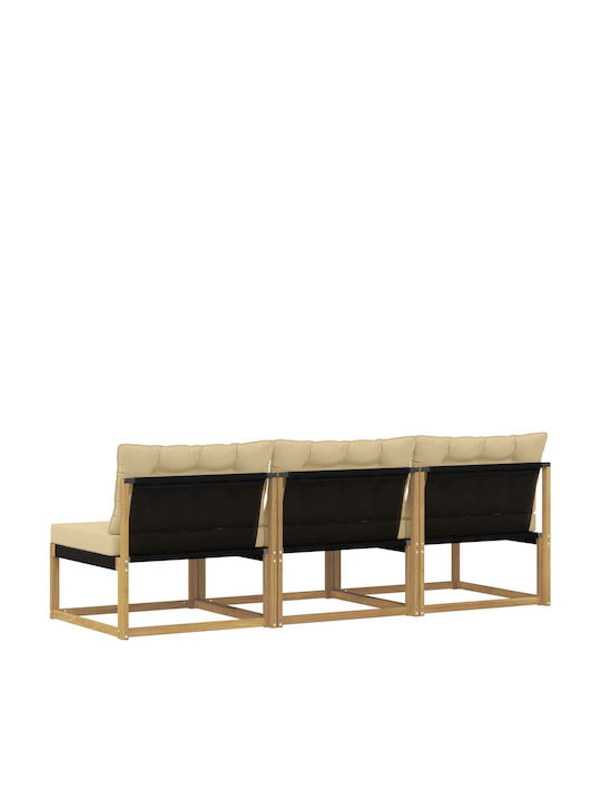 Canapea Tree-Seater De Exterior Din Lemn Cu Perne