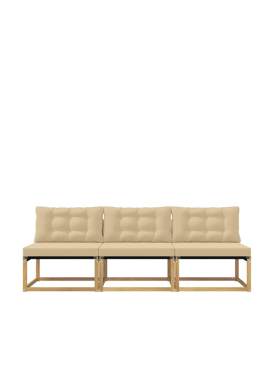 Canapea Tree-Seater De Exterior Din Lemn Cu Perne