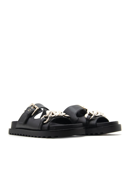 Guess Fatema Leather Women's Sandals Black