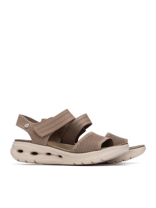 Women's Flat Sandals Sporty Brown
