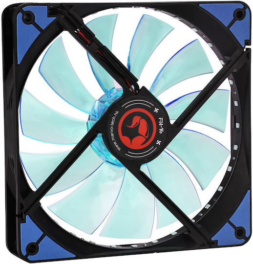 Marvo FN-16 Ventilator pentru Carcasa 140mm cu Iluminare Albastră Albastru
