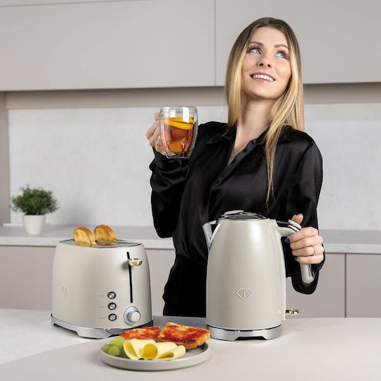 Berlinger Haus Prăjitor de Pâine cu 2 Sloturi 850W Auriu